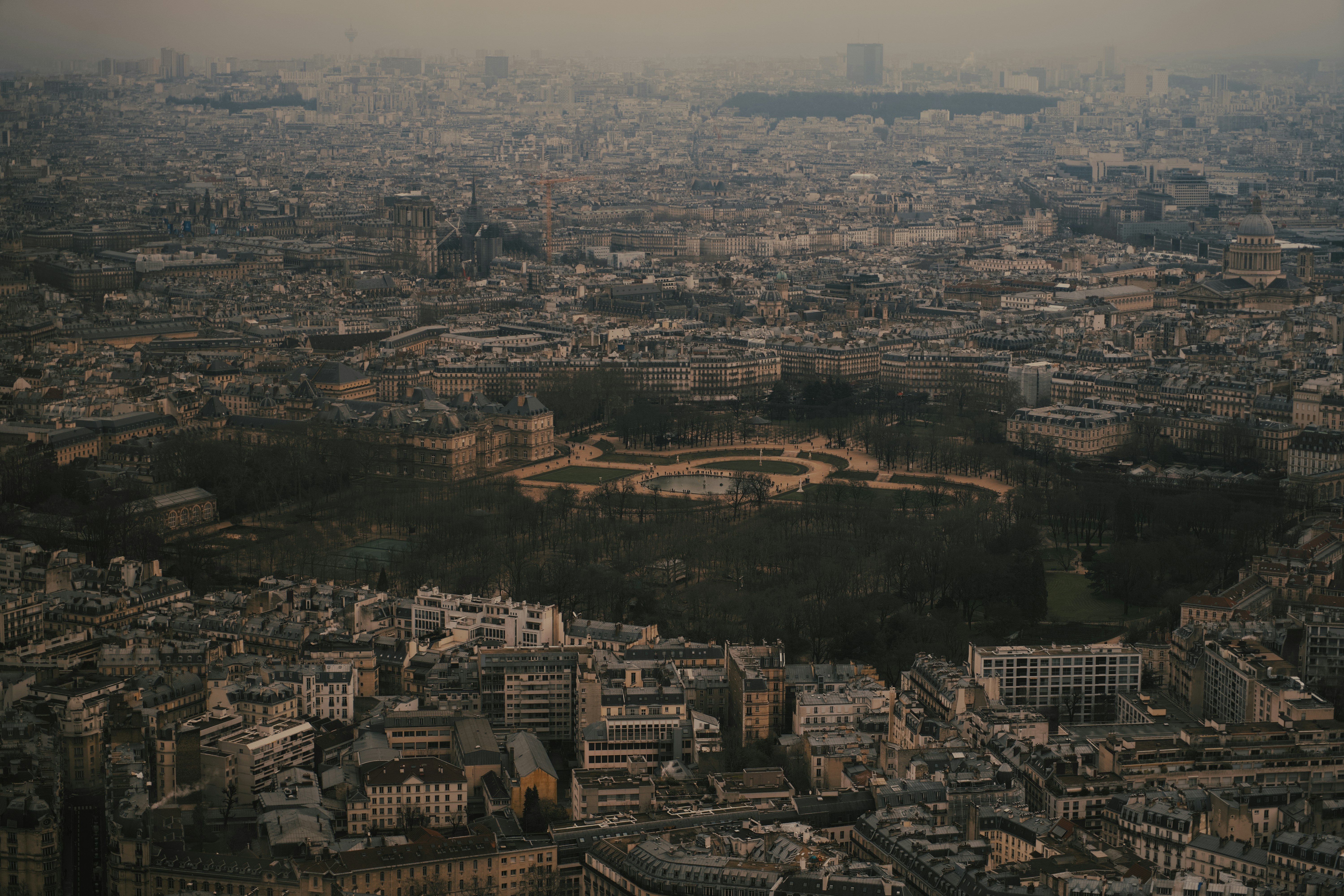 an aerial view of the city of paris, 