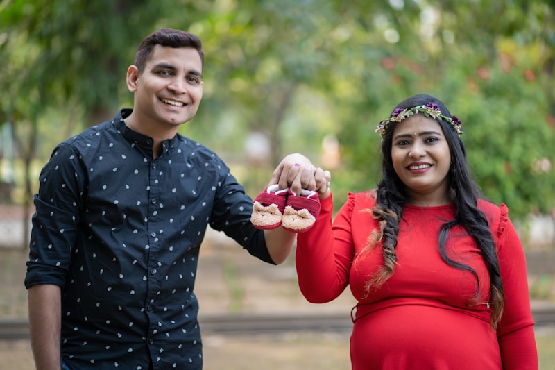 Pareja esperando a su bebé