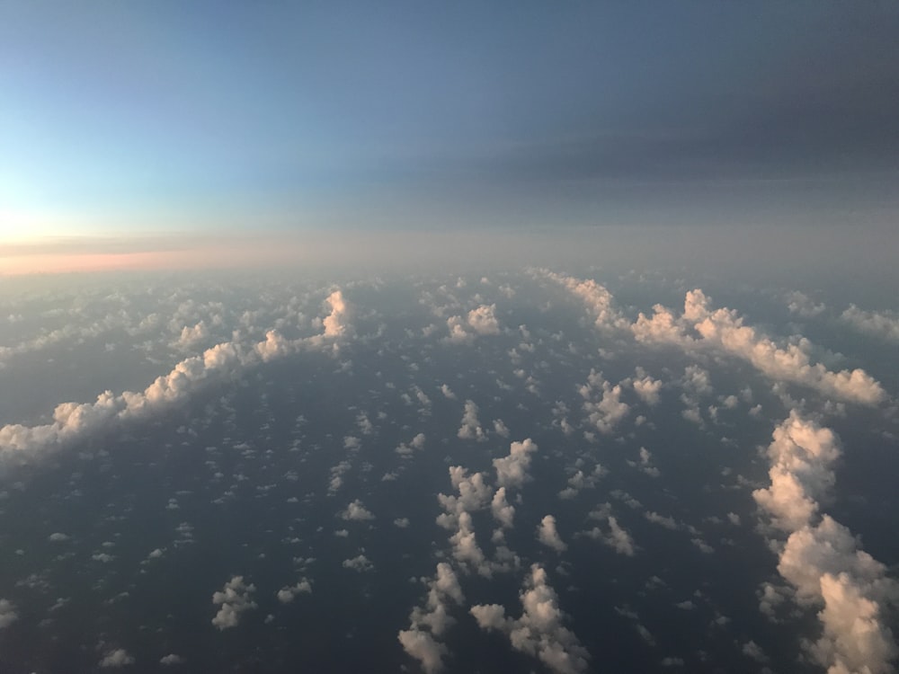a view of the clouds from an airplane