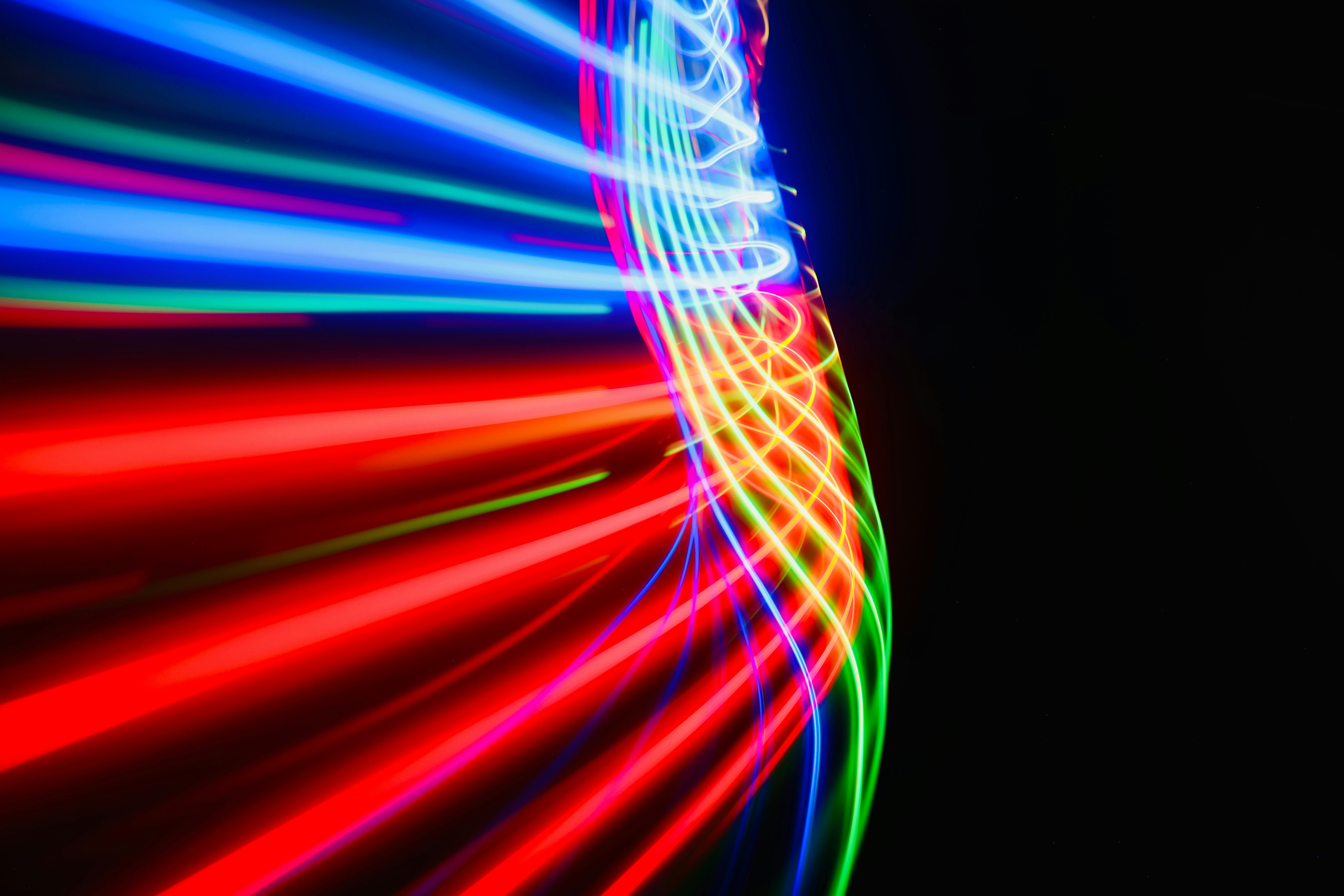 Colorful light long exposure