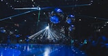 a stage that has a lot of lights on it