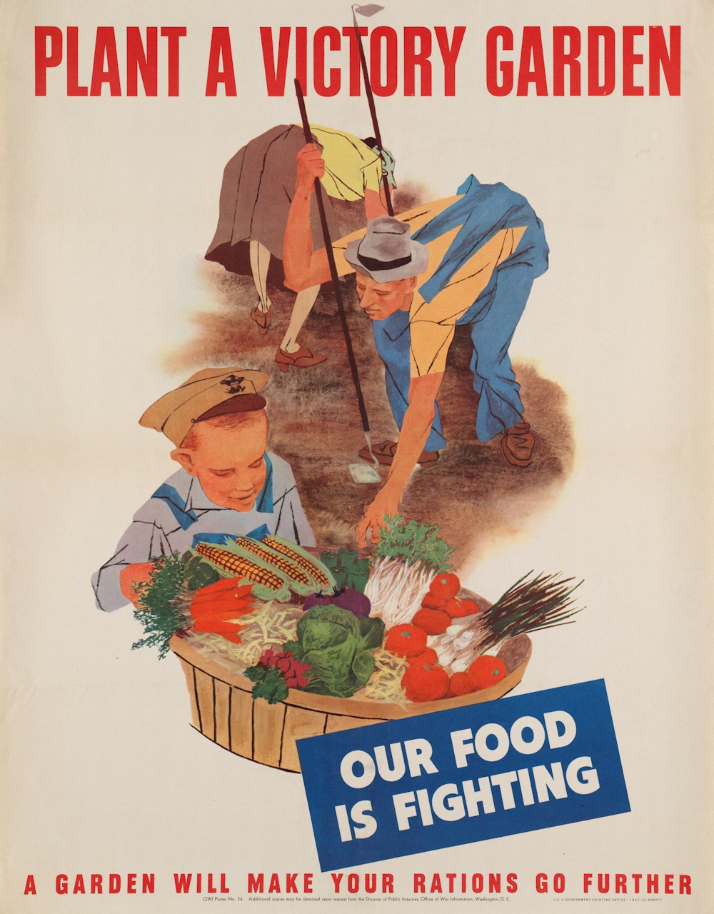 a poster advertising a vegetable garden