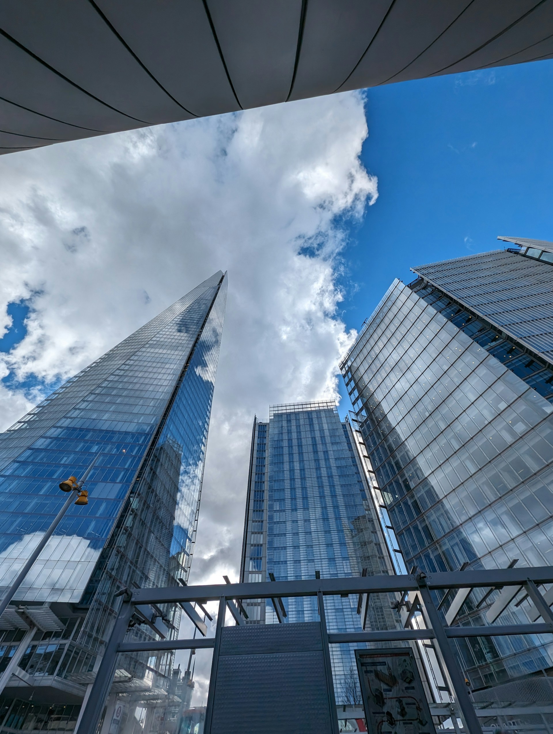 a group of tall buildings sitting next to each other