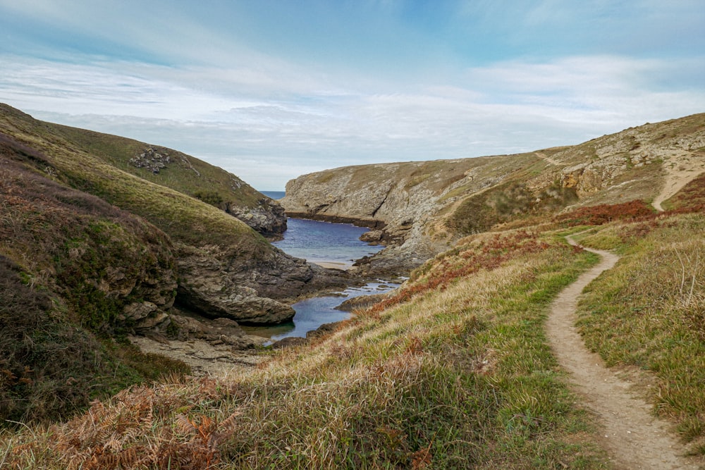 a path leading to a body of water