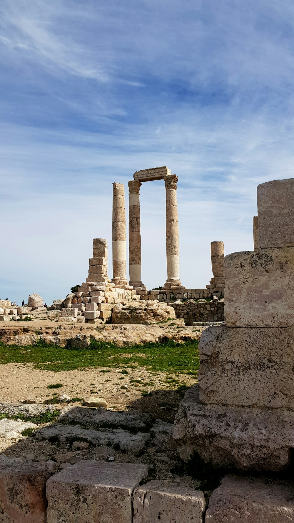 the ruins of the ancient city of palmyran