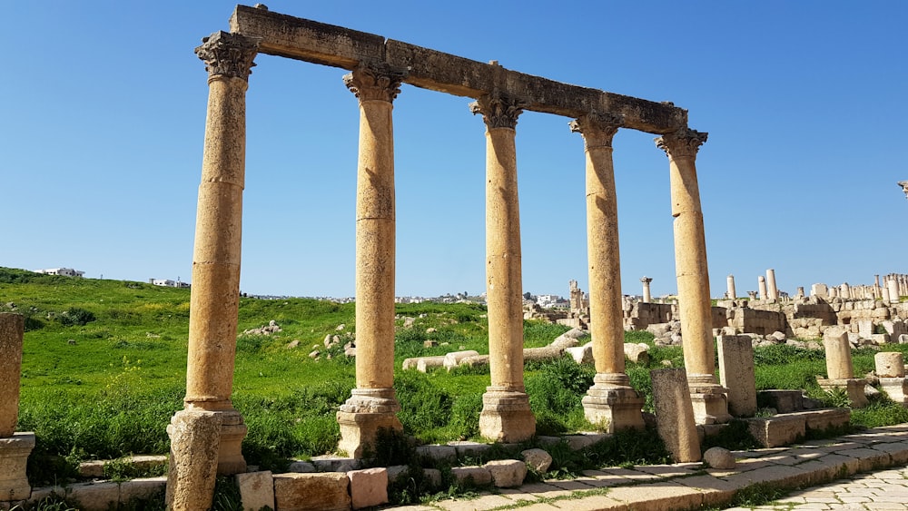 As ruínas da antiga cidade de Palmirato