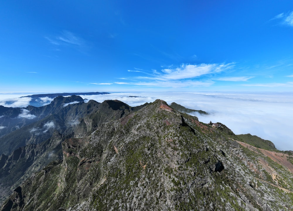 the view from the top of a mountain