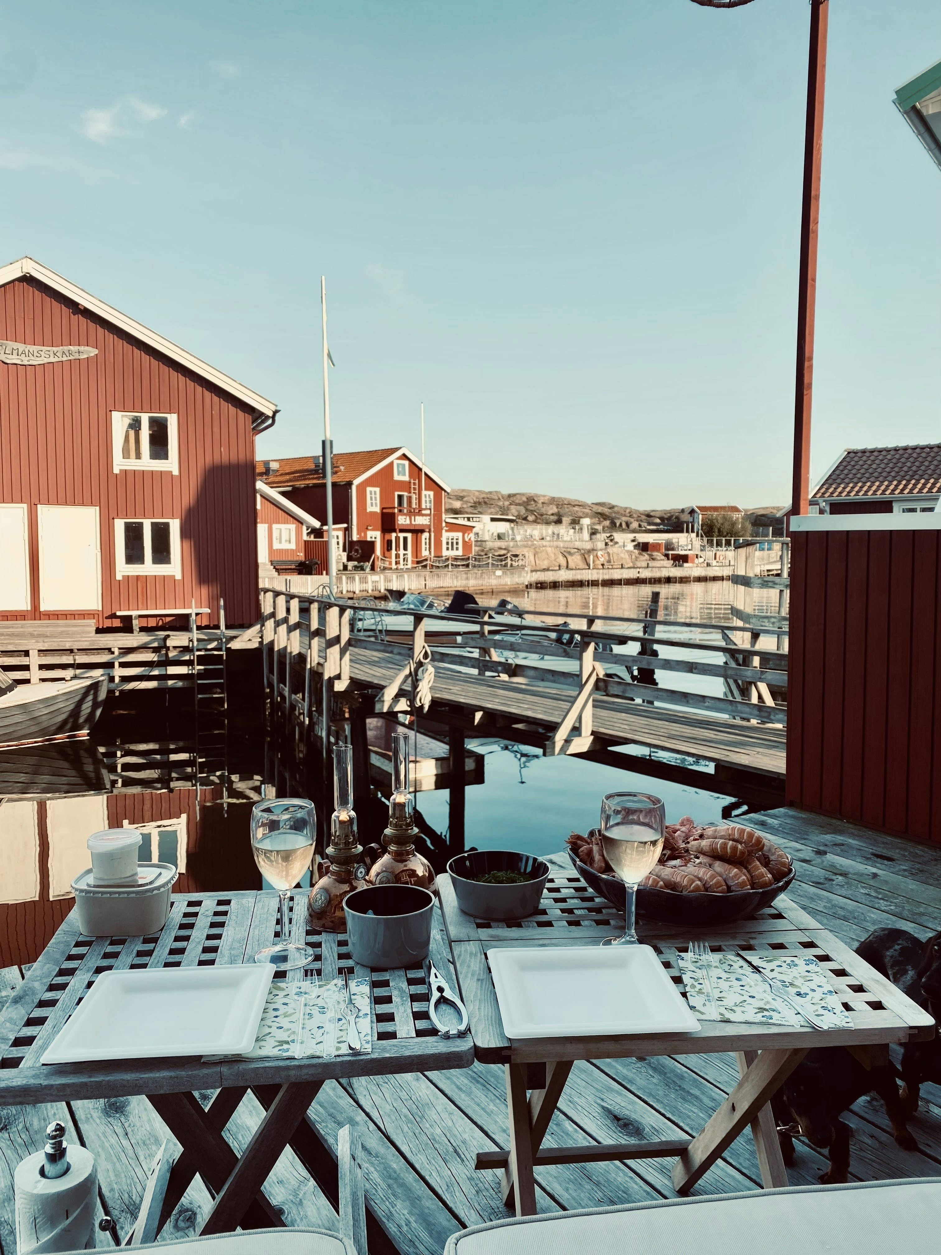 Scenic View from a Restaurant Near Höga Kusten Bridge
