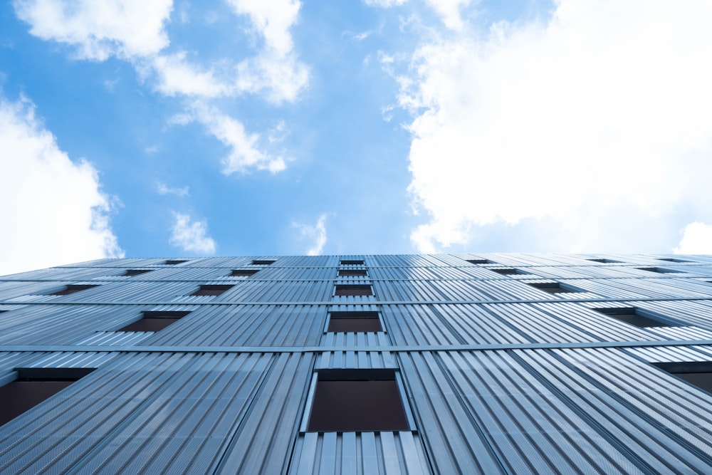 a very tall building with lots of windows