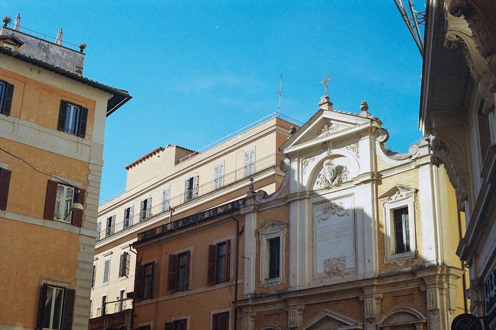 a building with a clock on the front of it