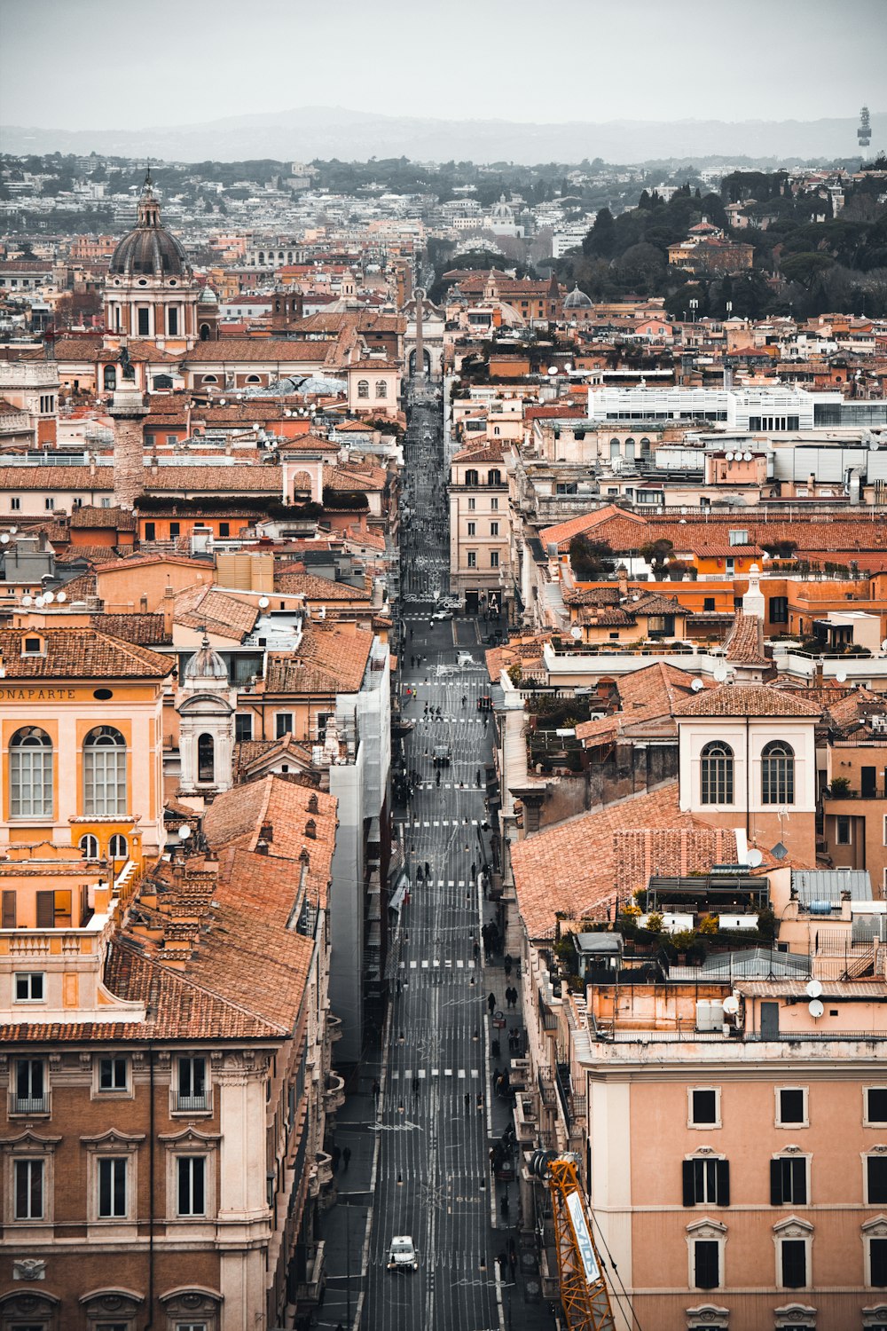 a view of a city from a high point of view