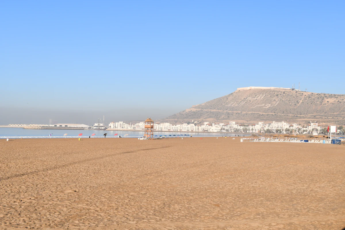 La baie d'Agadir et la colline d'Oufella