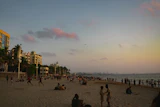 Juhu beach with the skyline behind