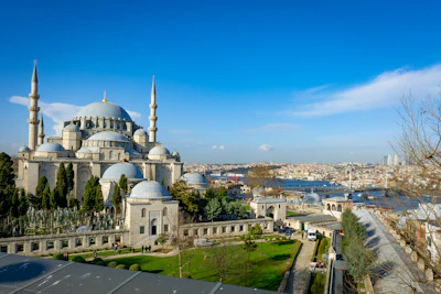 Süleymaniye Mosque with its domes and minarets, Istanbul