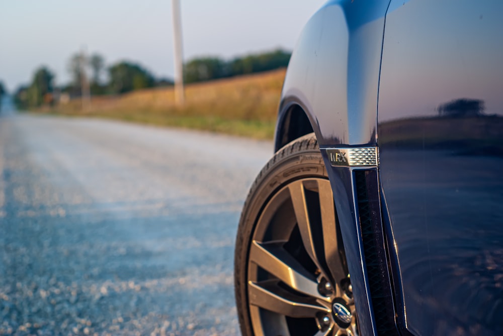 a car parked on the side of the road