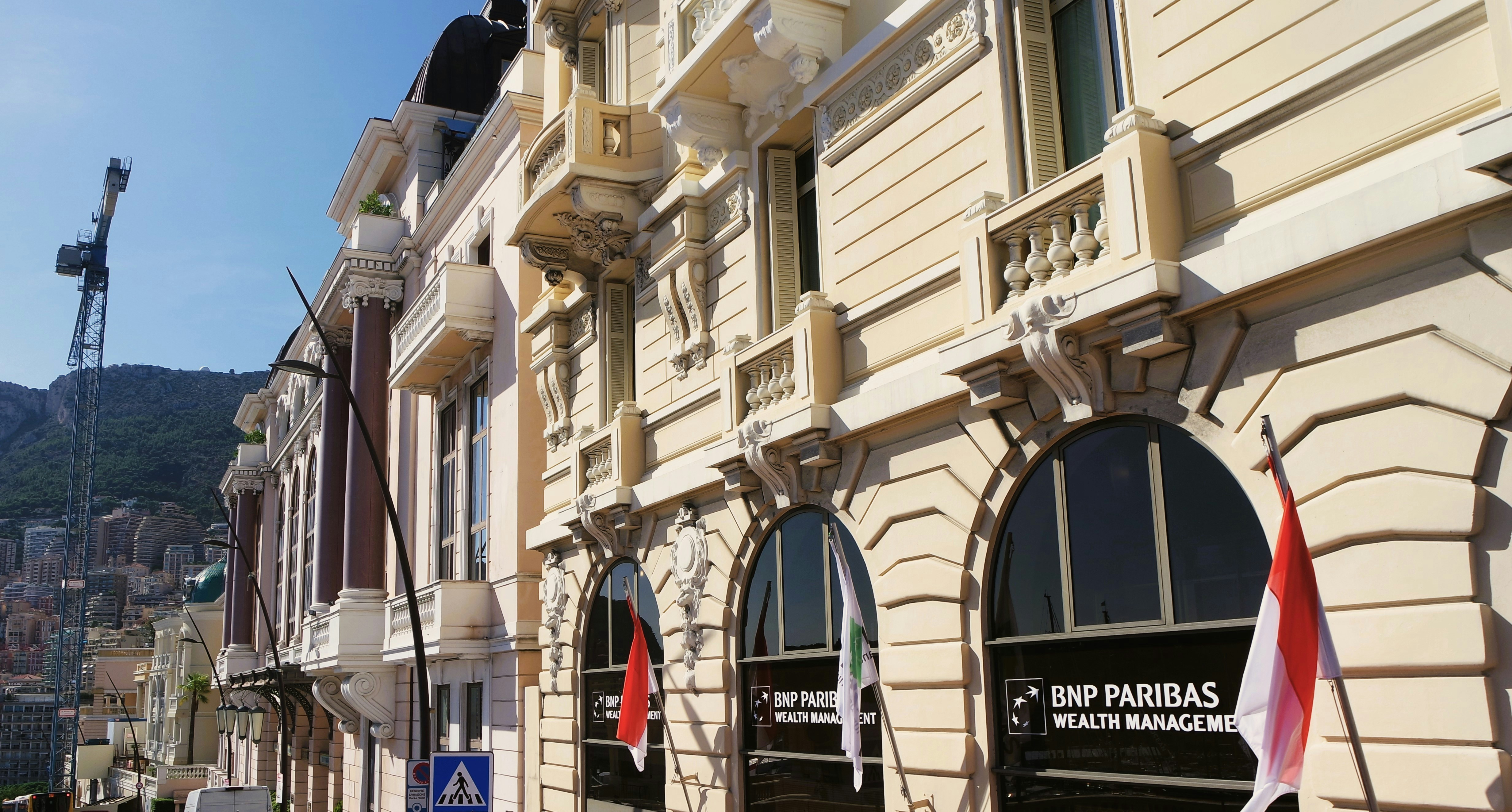 a row of buildings on a city street