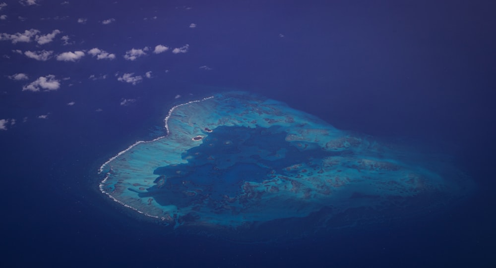 an island in the middle of the ocean