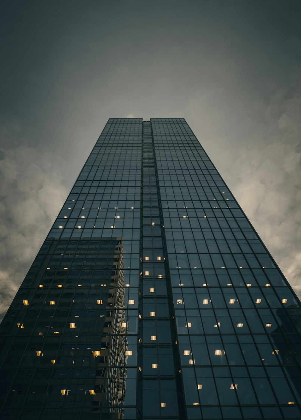 a very tall building with lots of windows