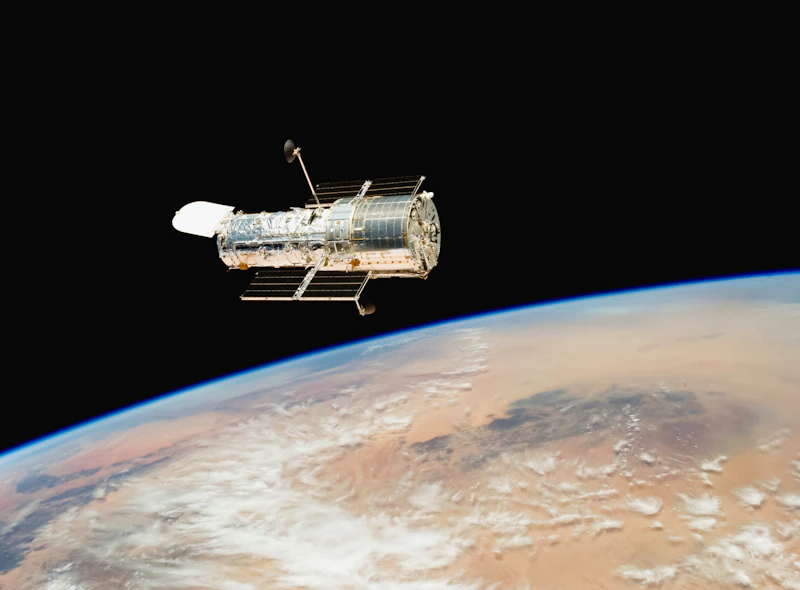 Satellite above the Earth