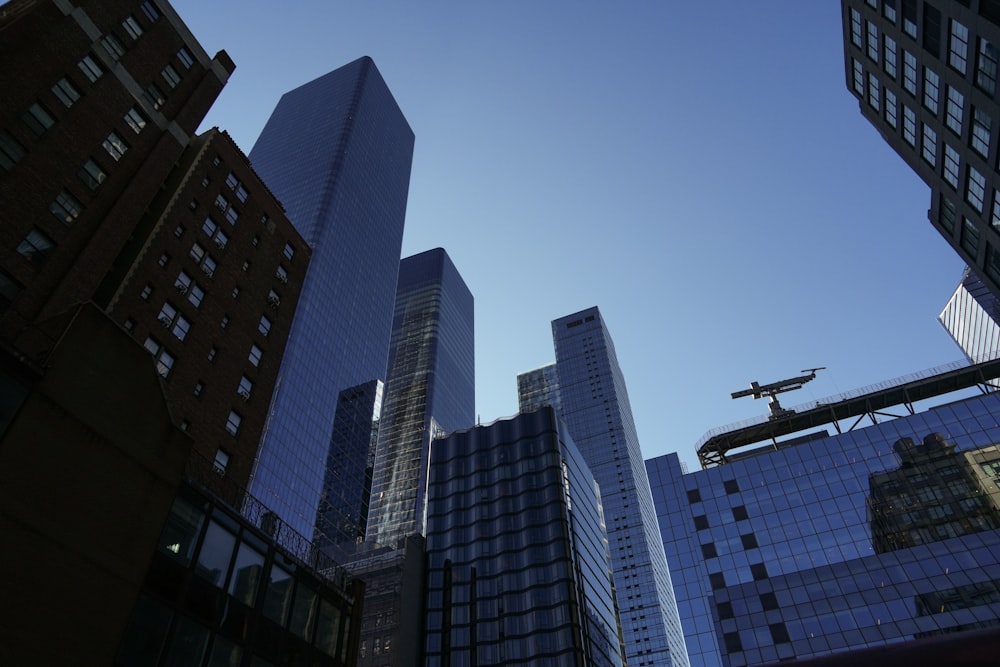 a view of some very tall buildings in the city