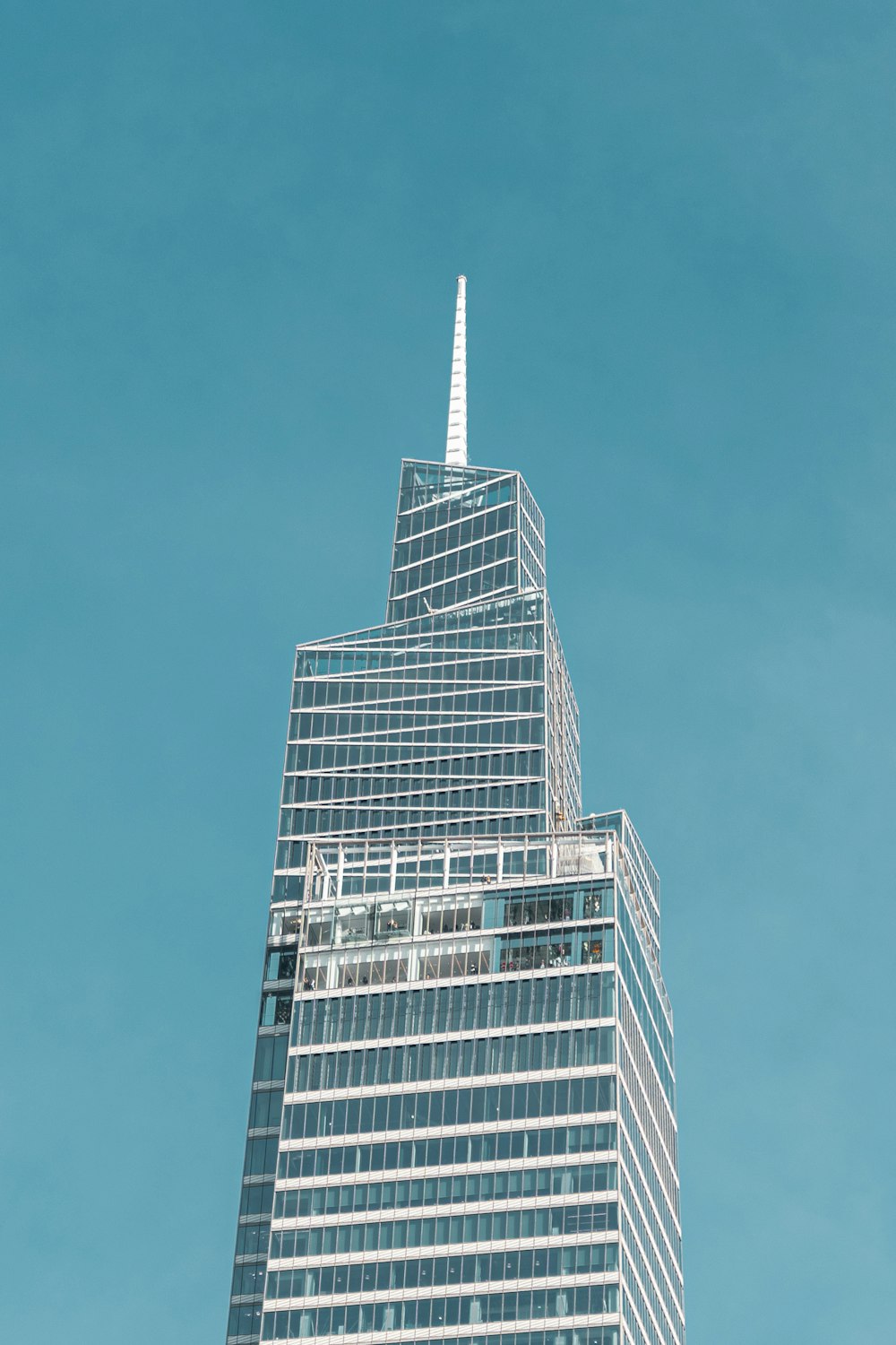 a very tall building with a very tall spire