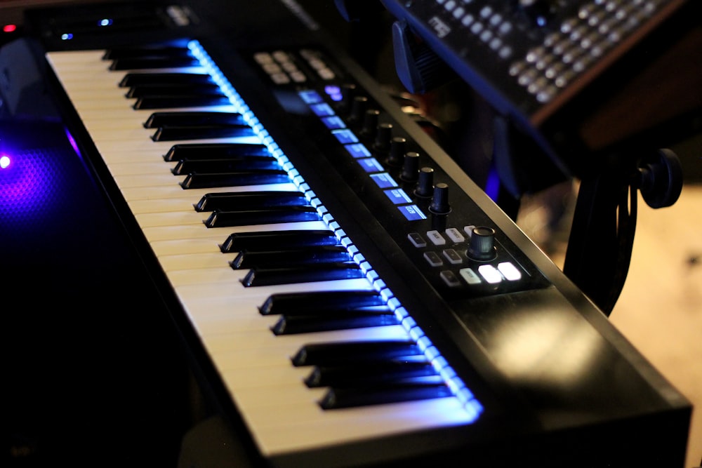 a close up of a keyboard and a mouse