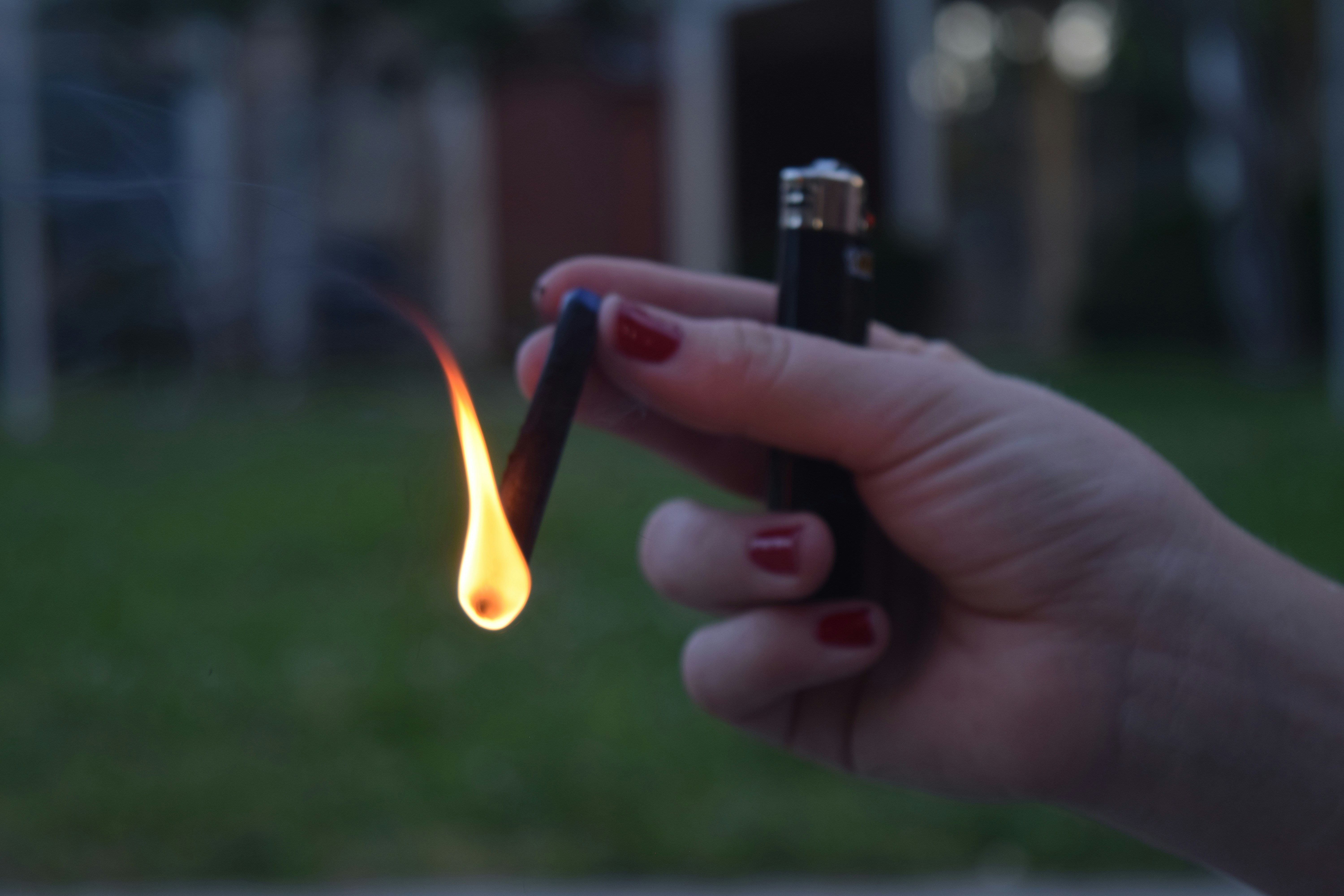 Happy client showing nail art