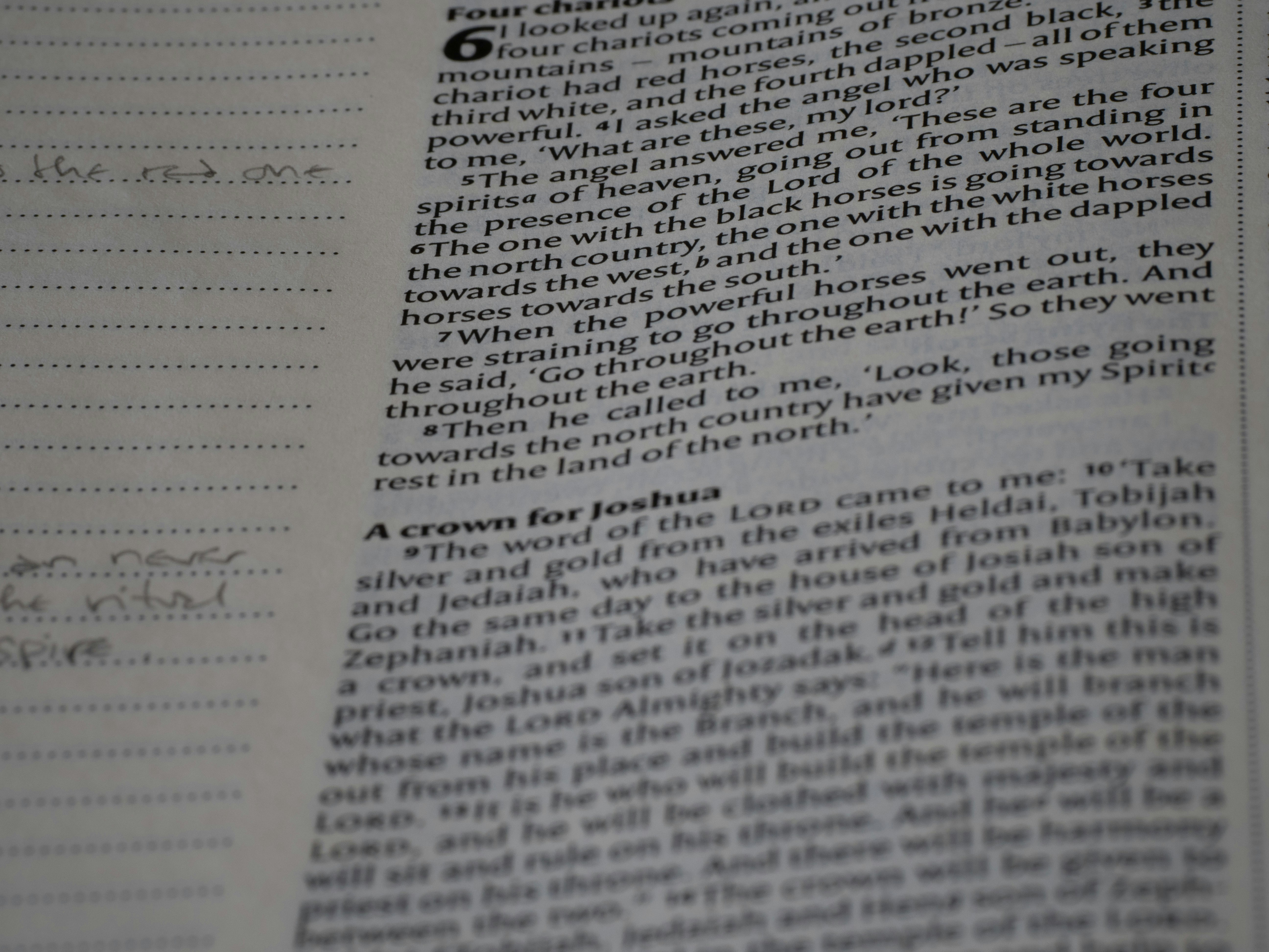 a close up of a book with writing on it