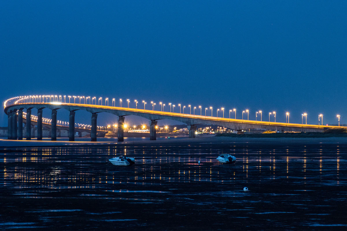 Pont de l’Île de Ré, pose longue de nuit
