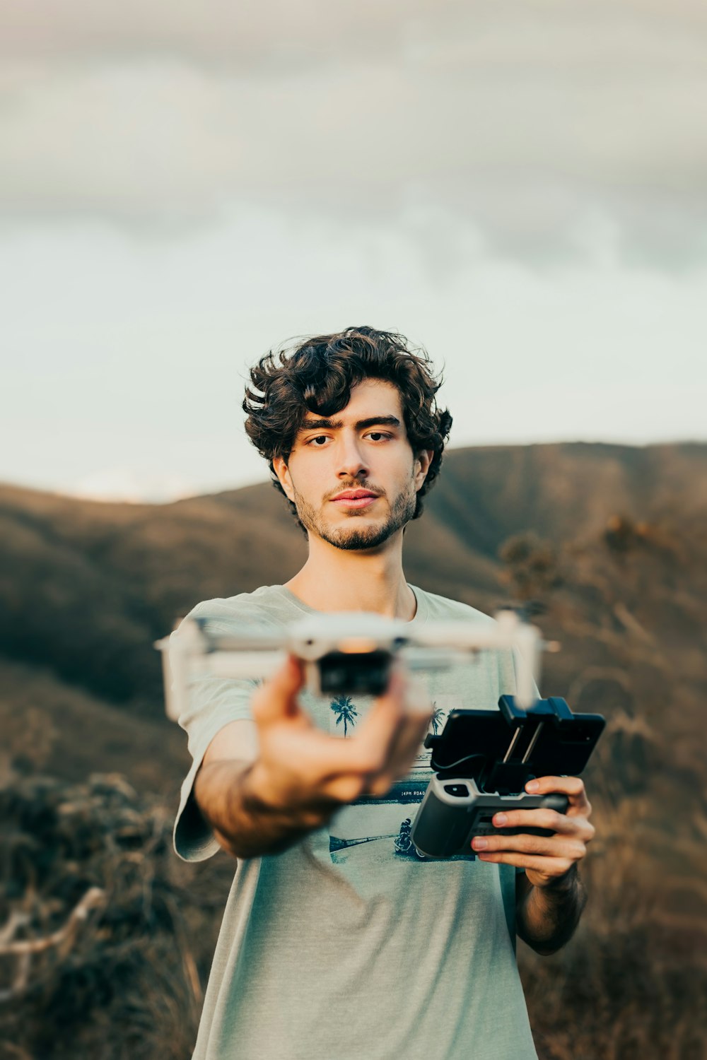 a man taking a picture with a camera