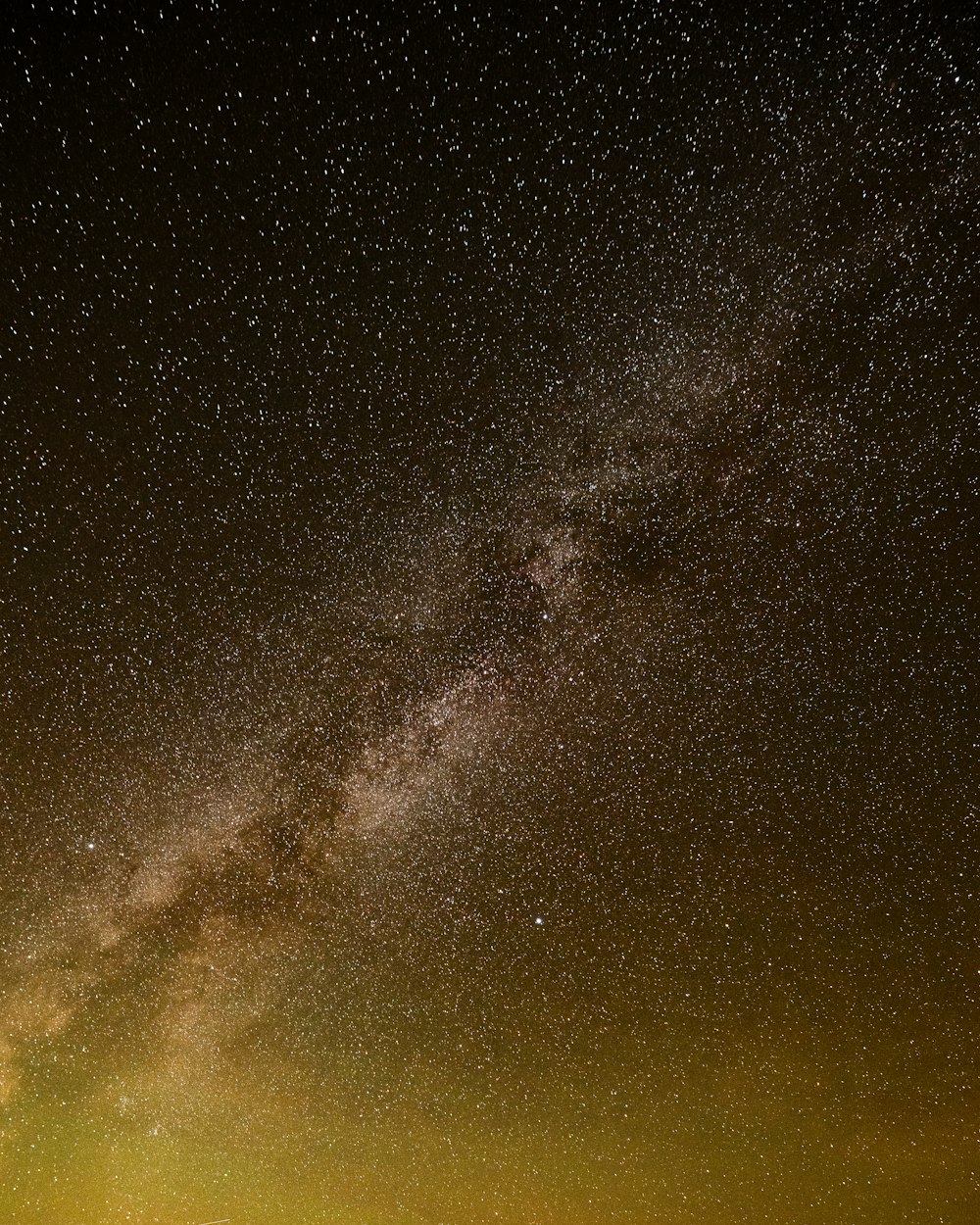 the night sky with stars and the milky