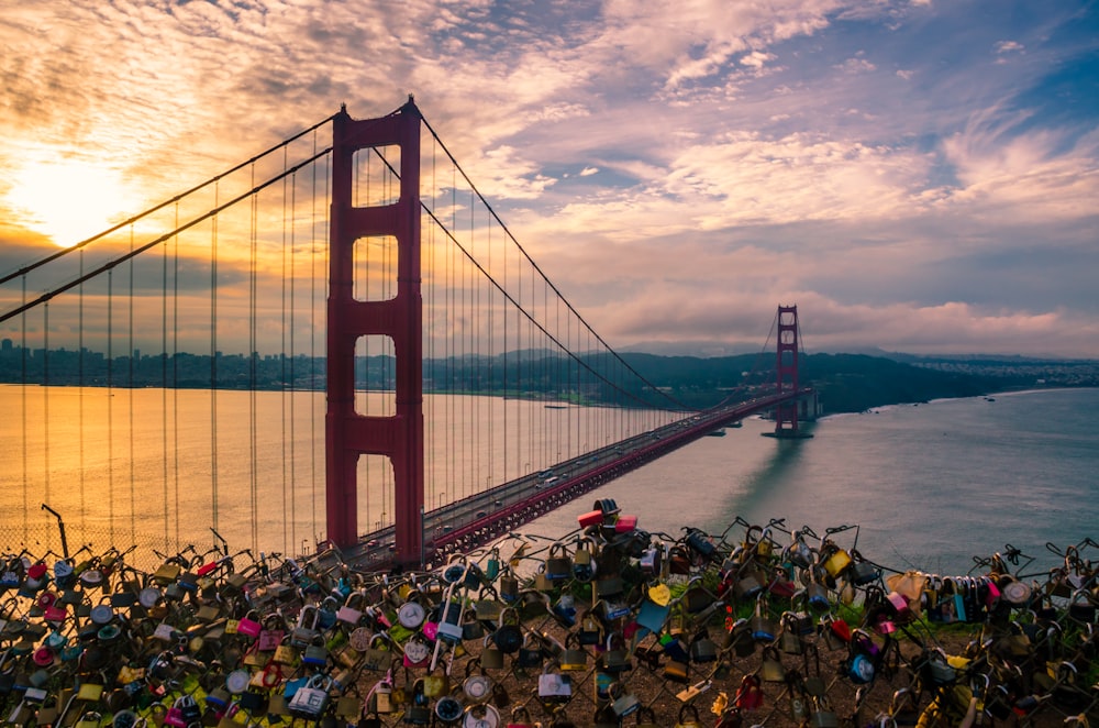 a bridge with a bunch of locks attached to it