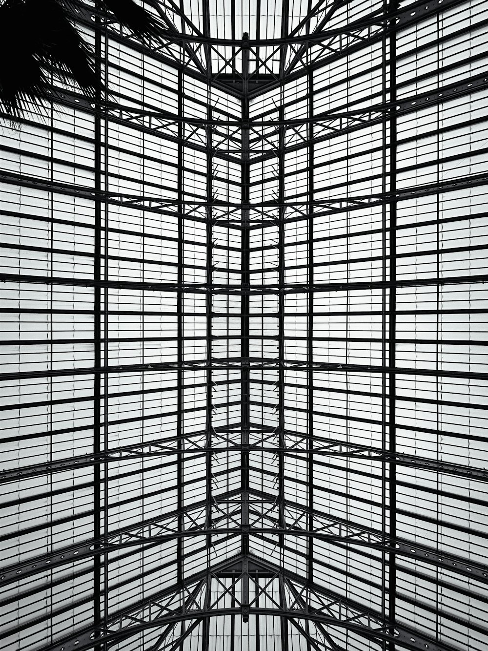 a black and white photo of the inside of a building