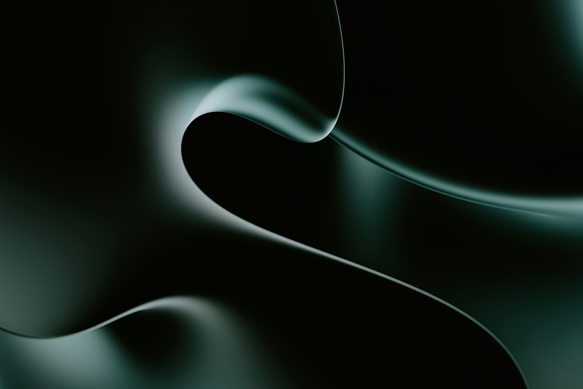 a black and green background with wavy lines