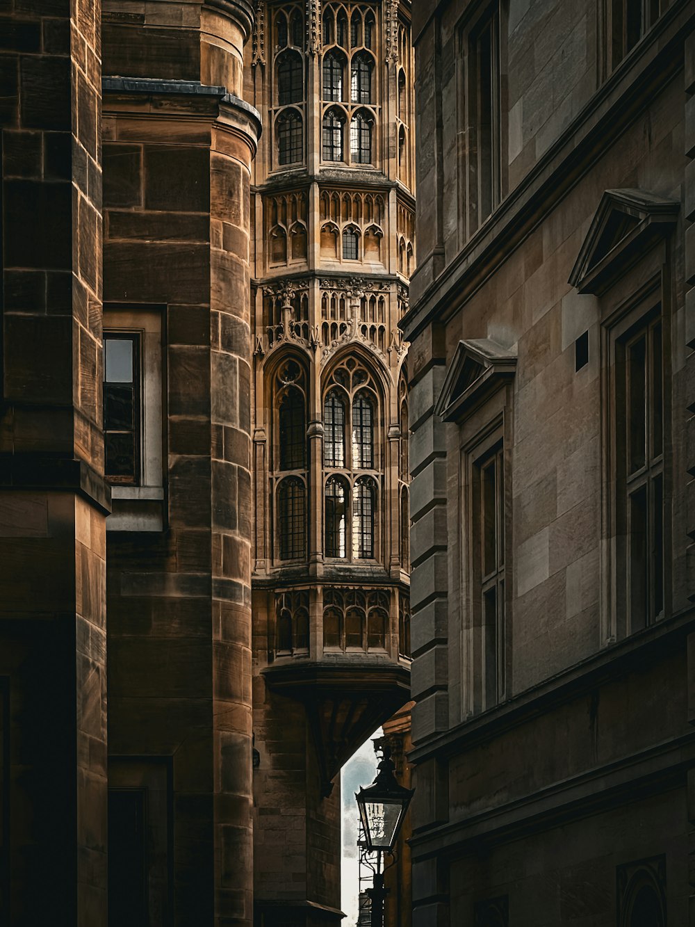 a tall clock tower towering over a city