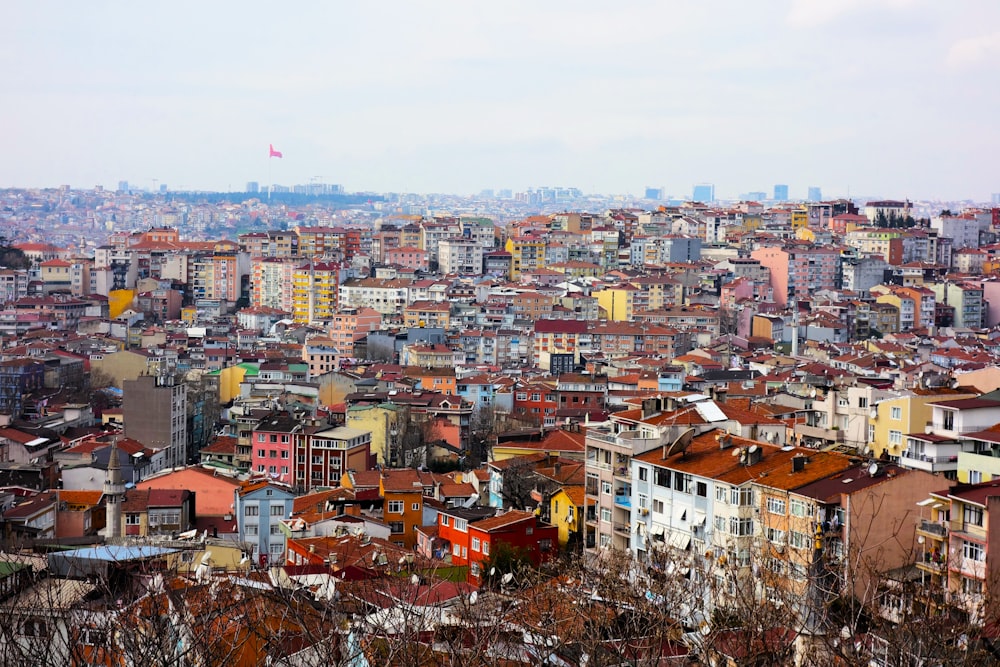 Una vista de una ciudad con muchos edificios