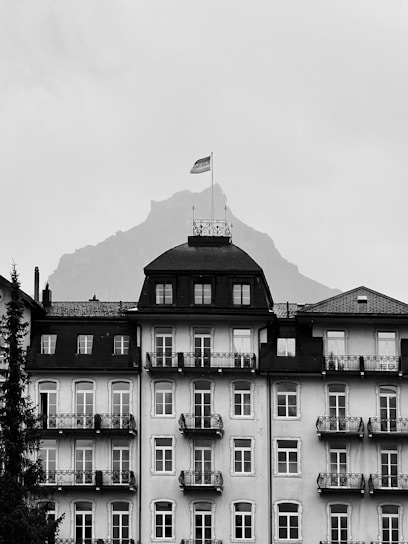 a tall building with balconies and balconies on the balconies