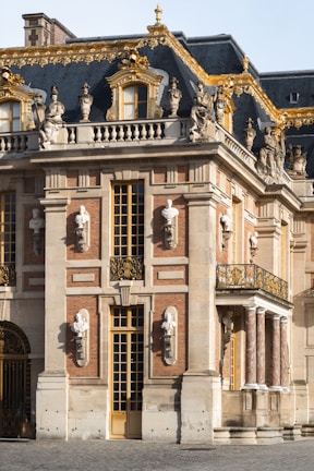 a large building with a clock on the front of it