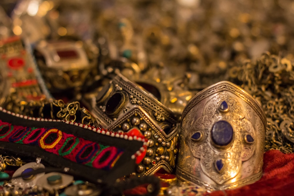 a bunch of different types of masks on a table