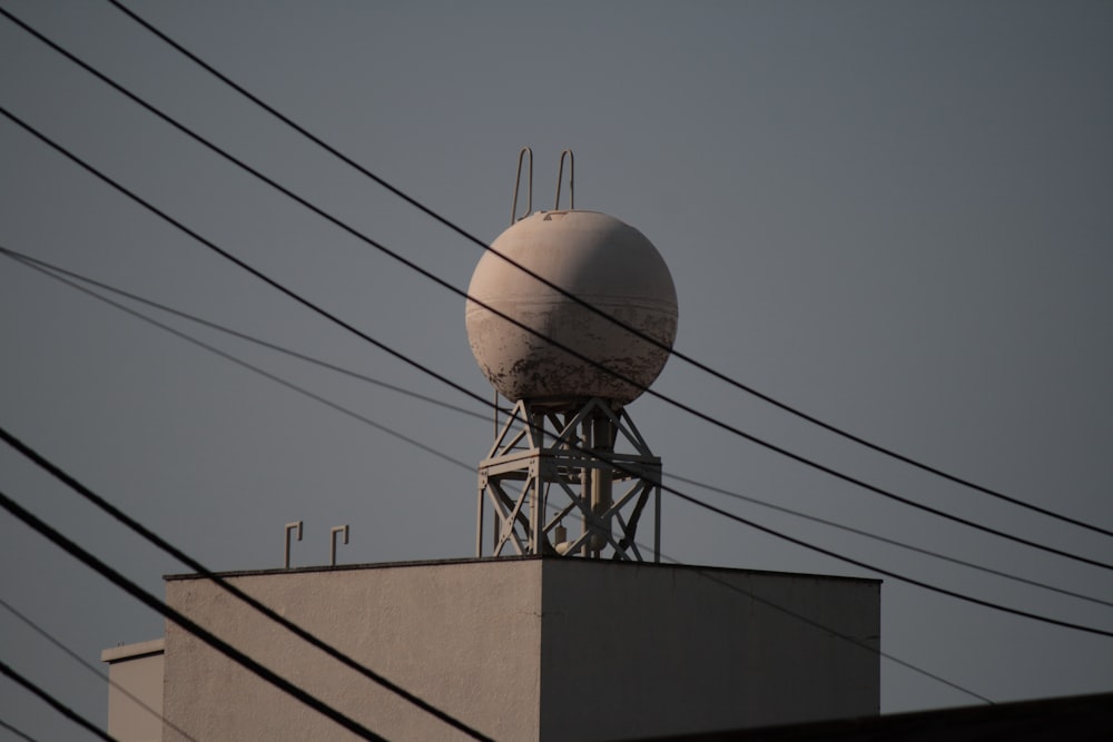 a water tower on top of a building