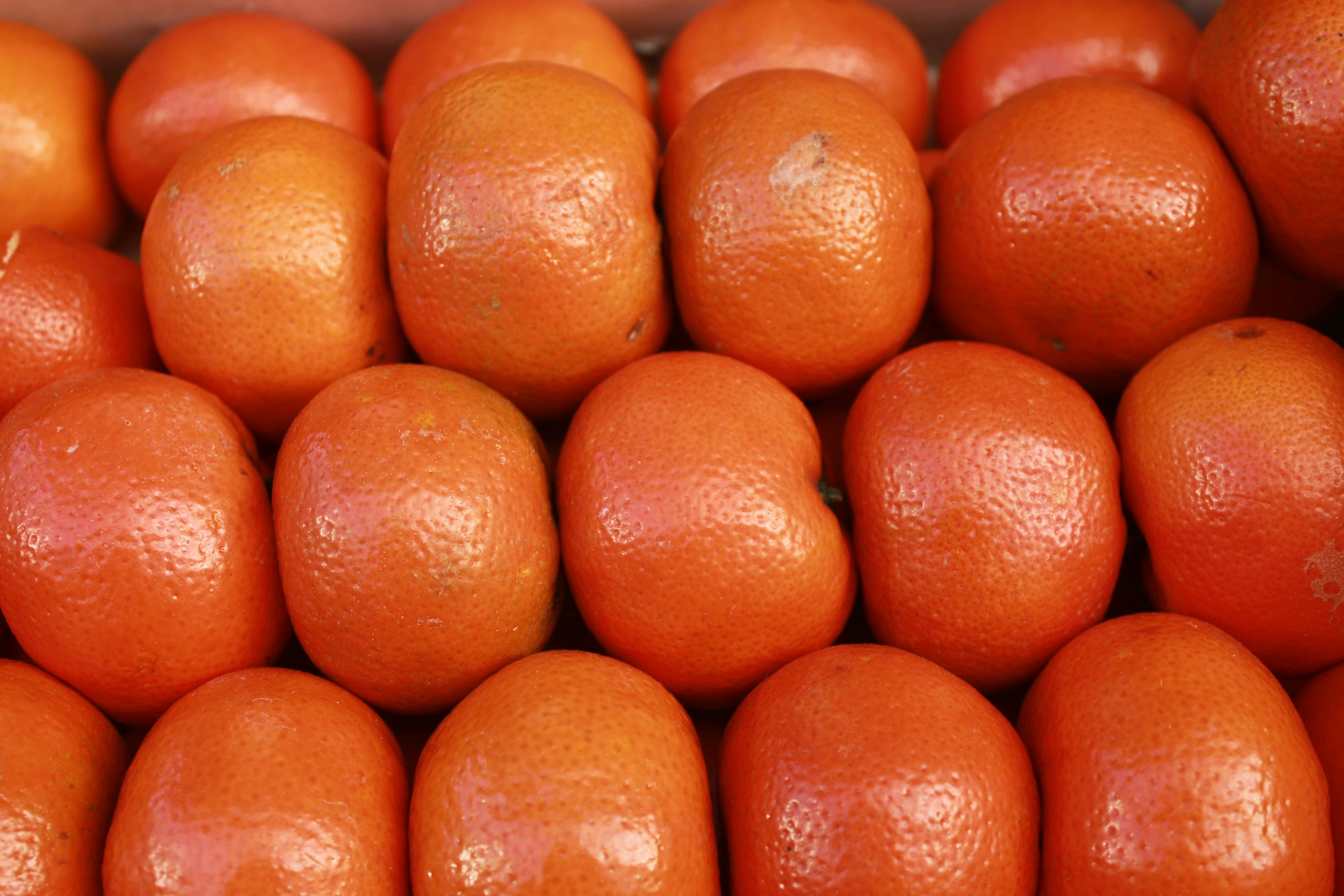 a pile of oranges sitting next to each other