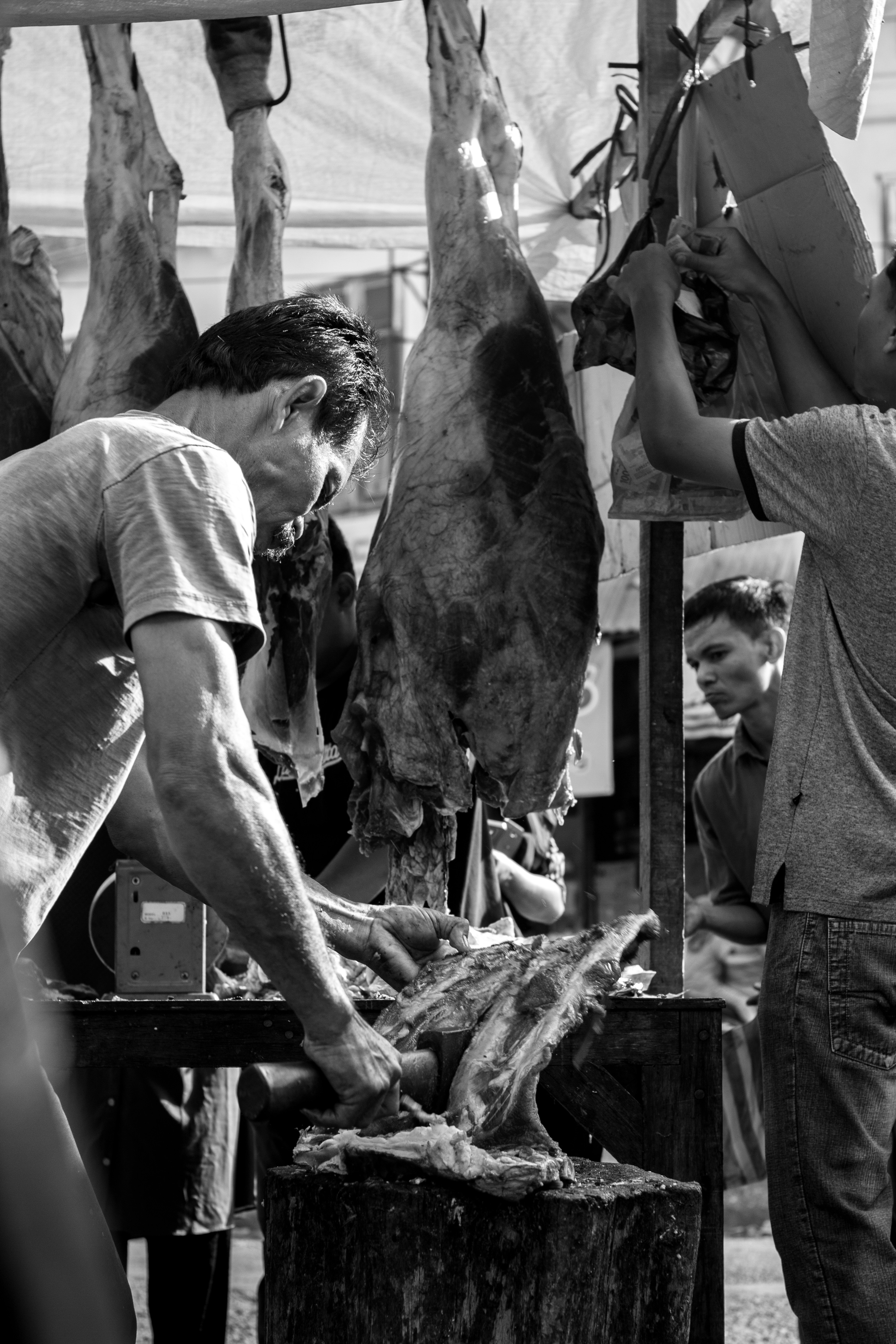 a couple of men standing next to each other
