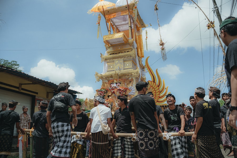 甘美朗樂團在峇里島儀式上表演