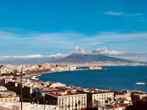 a large body of water surrounded by buildings