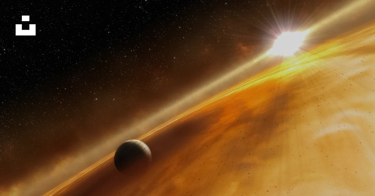 Underneath Image An artist's rendering of a distant object in space photo – Free Space ...