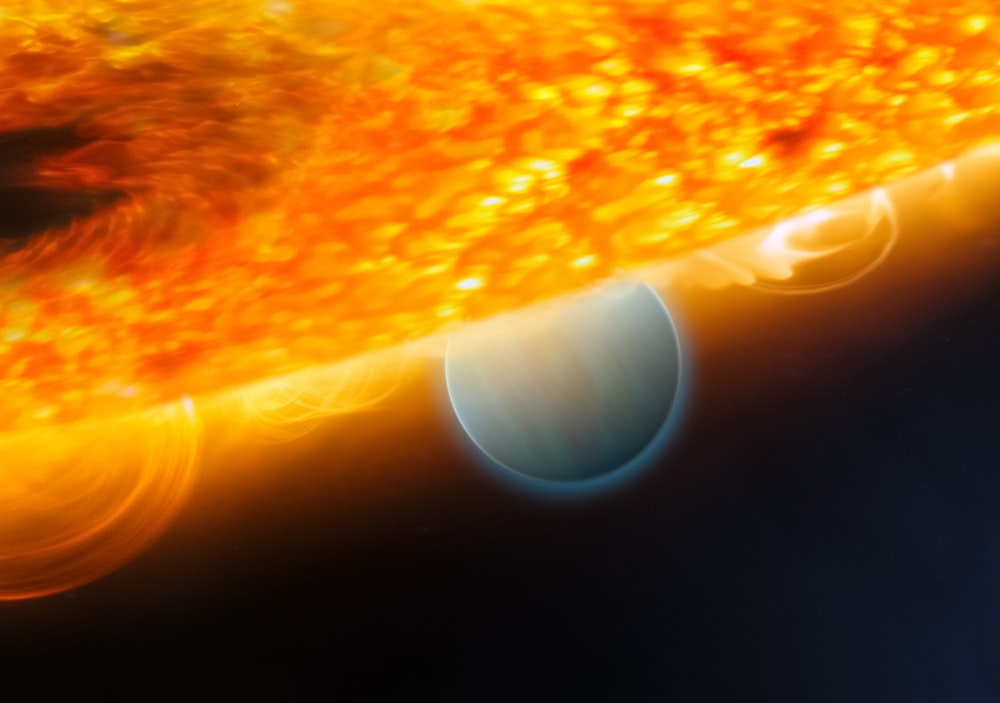 an artist's impression of a solar - like object in space