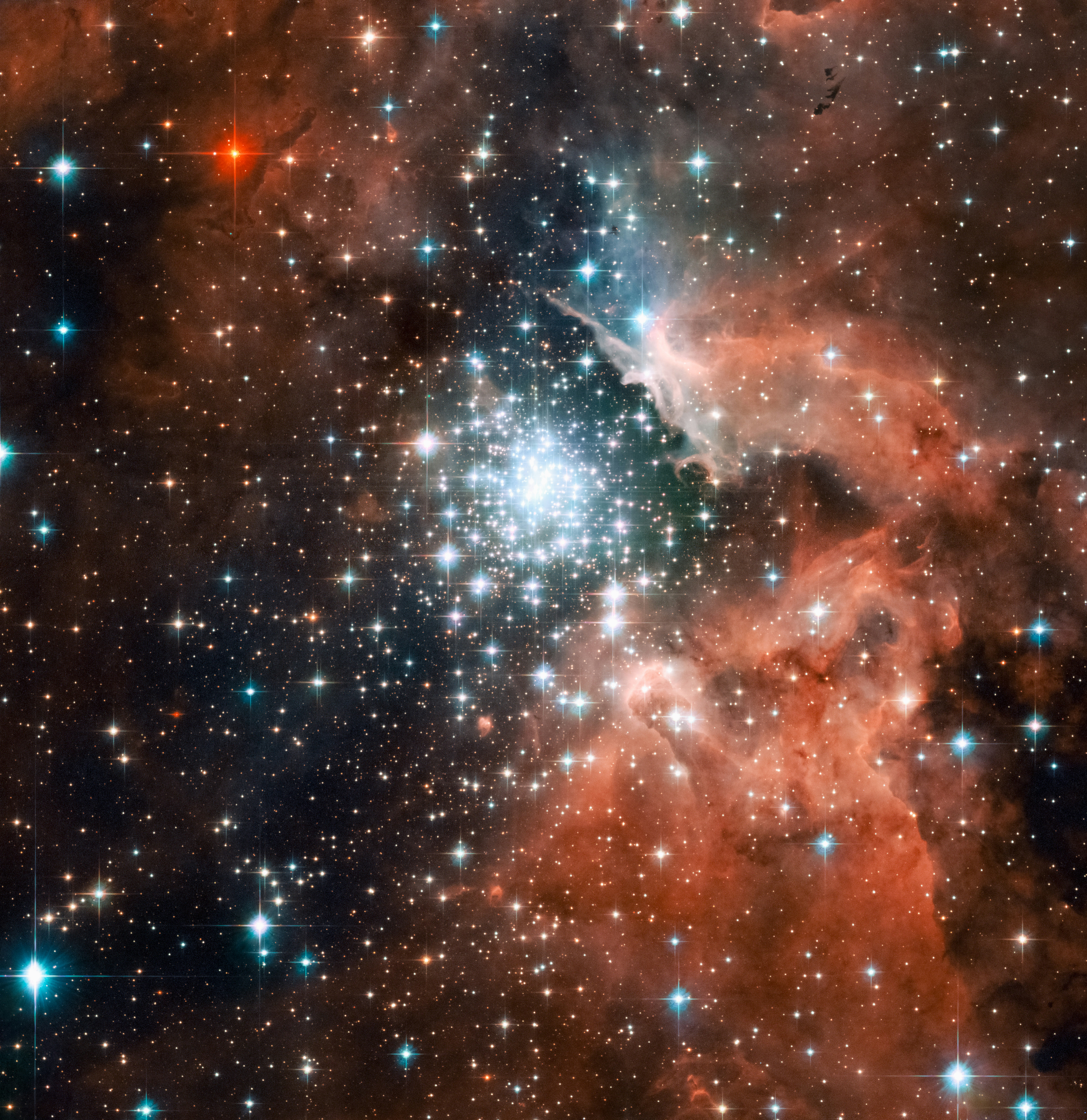 a very large star cluster in the sky