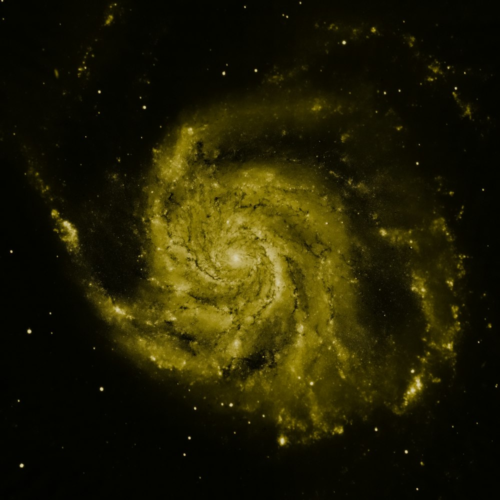 an image of a spiral galaxy in the night sky
