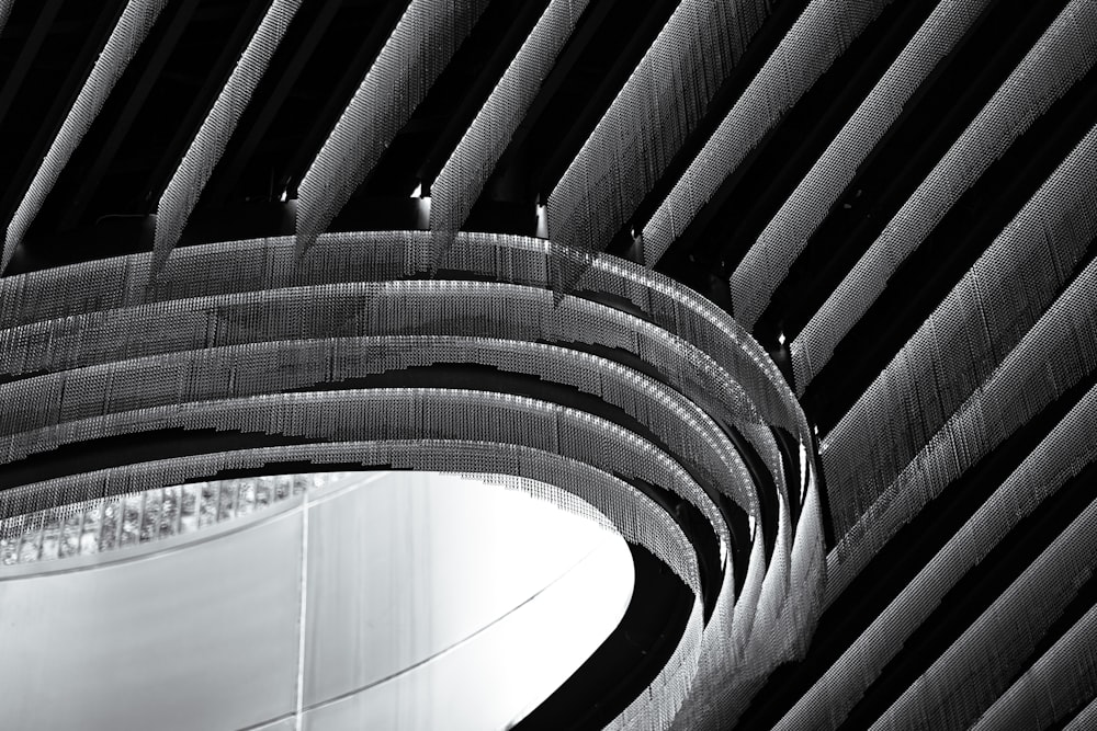 a black and white photo of a building