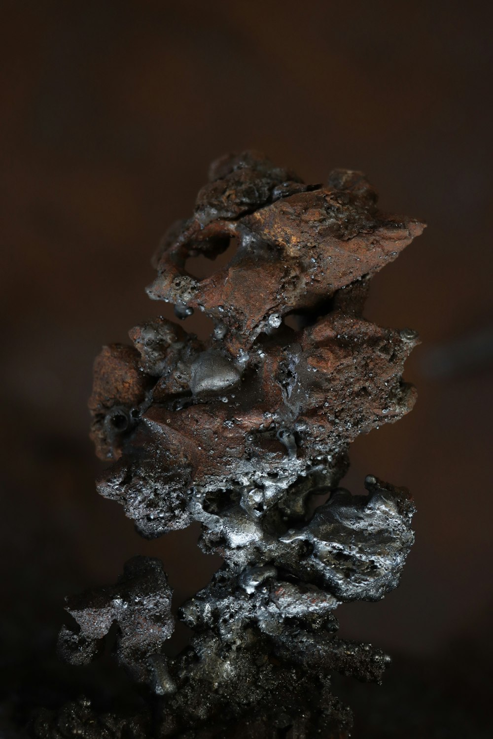 a close up of a piece of metal